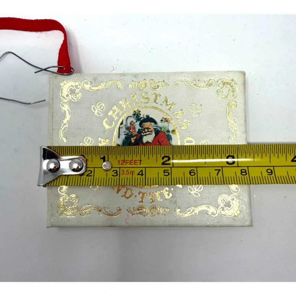 Kurt S Adler Christmas Around the World Miniature Book Ornament Santa 1979